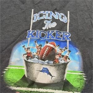 Tommy Bahama Men's Dark Gray Graphic Cotton Long Sleeve T-Shirt Sz 2XLB